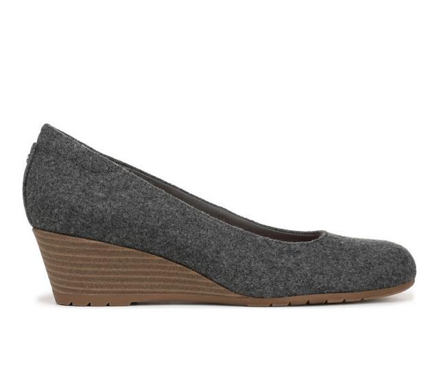 Women's Dr. Scholls Be Flex Wedge Pumps in Charcoal color