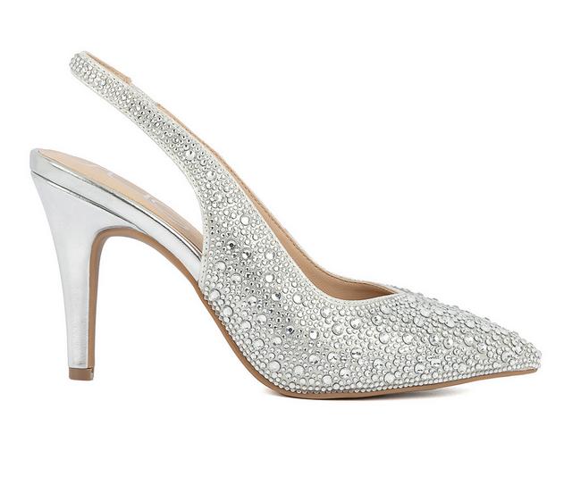 Women's Sugar Jaybird Slingback Pumps in Silver color