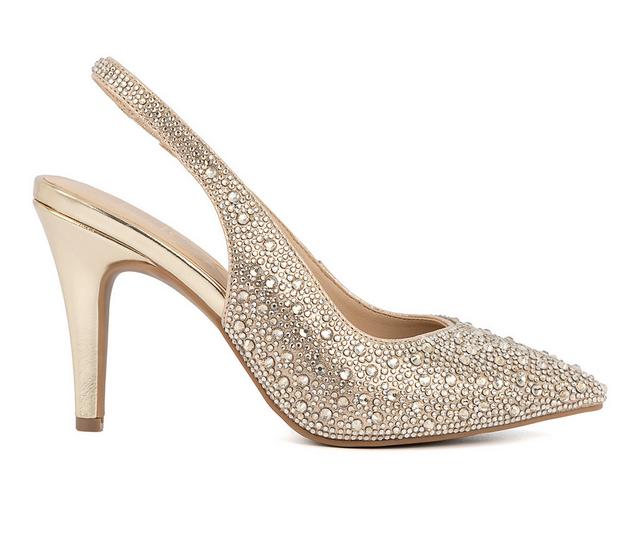 Women's Sugar Jaybird Slingback Pumps in Gold color