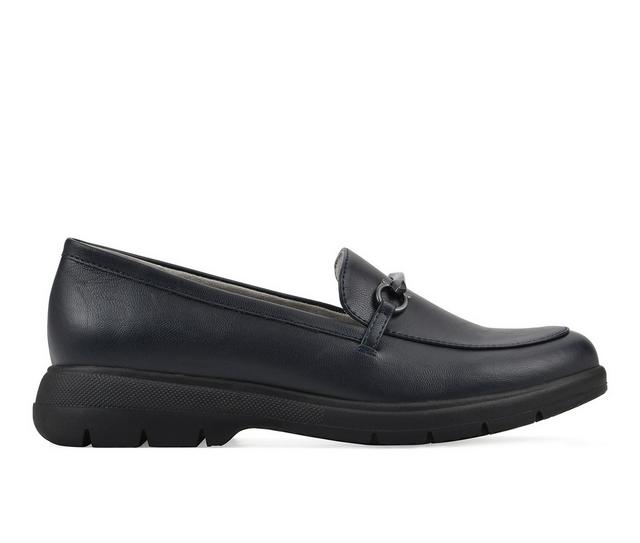 Women's Cliffs by White Mountain Flow Loafers in Navy color