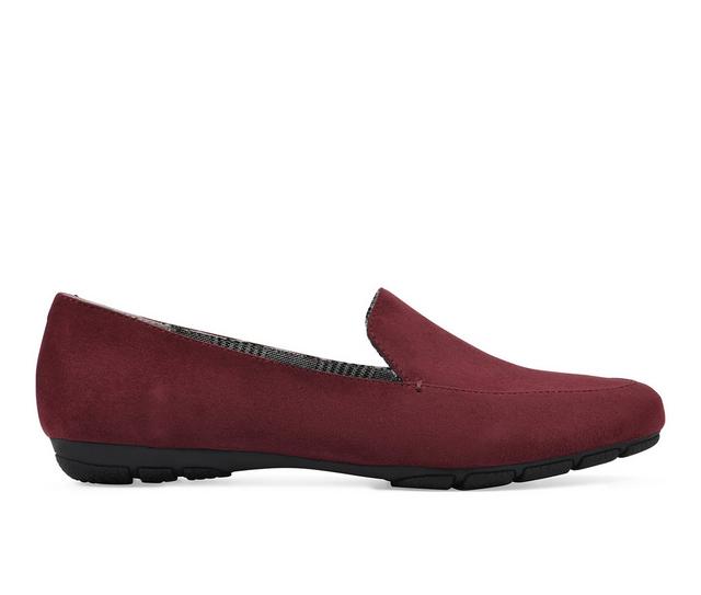 Women's Cliffs by White Mountain Gallant Casual Loafers in Burgundy color