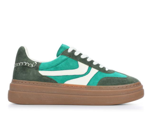 Women's Steve Madden Dodge Platform Sneakers in Green Multi color