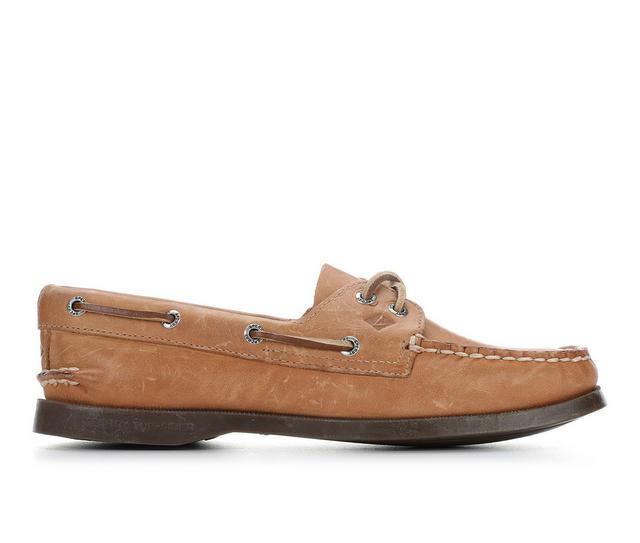 Women's Sperry A/O 2 Eye Boat Shoes in Nutmeg color