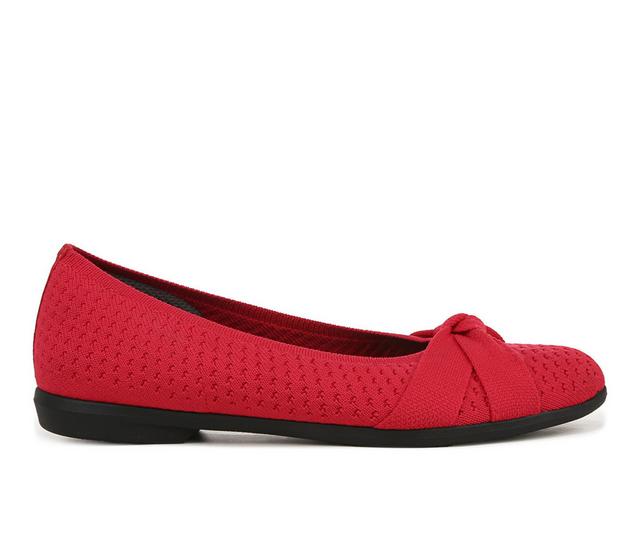 Women's BZEES Kissed Flats in Fire red color