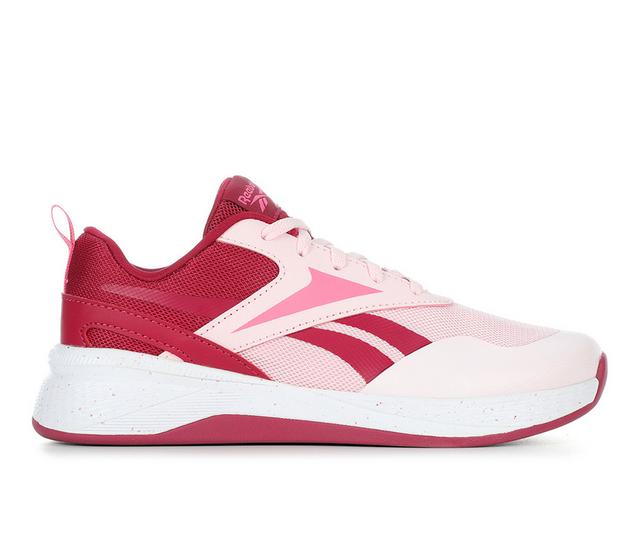 Girls' Reebok Little Kid & Big Kid Nano Play Running Shoes in Frst Bry/White color
