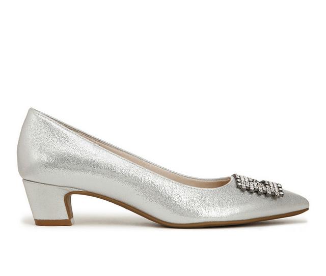 Women's LifeStride Minx Bling Pumps in Silver color