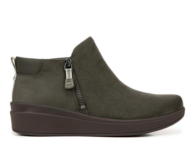 Women's Ryka Lyrical Booties in Alpine Green color