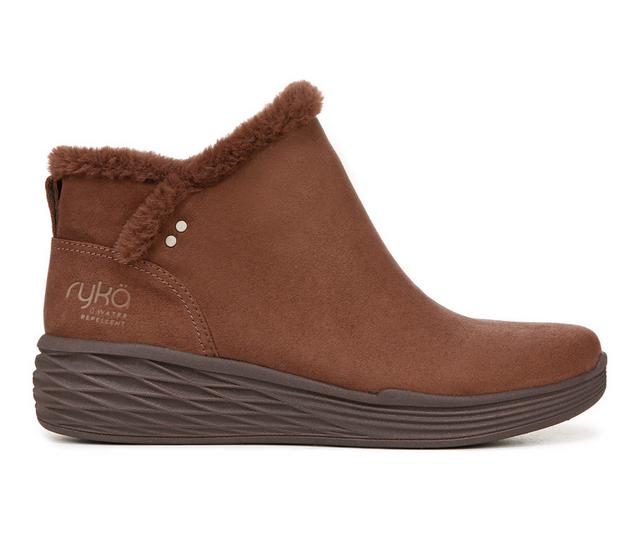 Women's Ryka Nimbus Booties in Cocoa Brown color