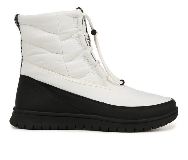 Women's Ryka Solace Booties in White Alyssum color