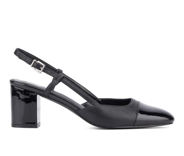 Women's New York and Company Loriann Slingback Pumps in Black color