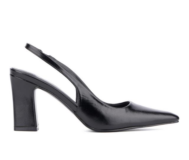 Women's New York and Company Theresa Slingback Pumps in Black color