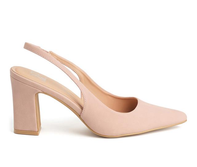 Women's New York and Company Theresa Slingback Pumps in Pink color