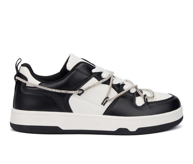 Women's New York and Company Fable Sneakers in Black color