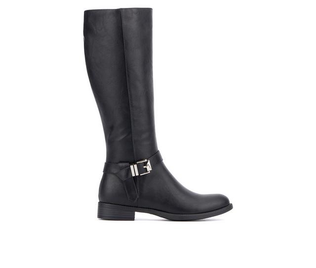 Women's New York and Company Eleanor Knee High Boots in Black color