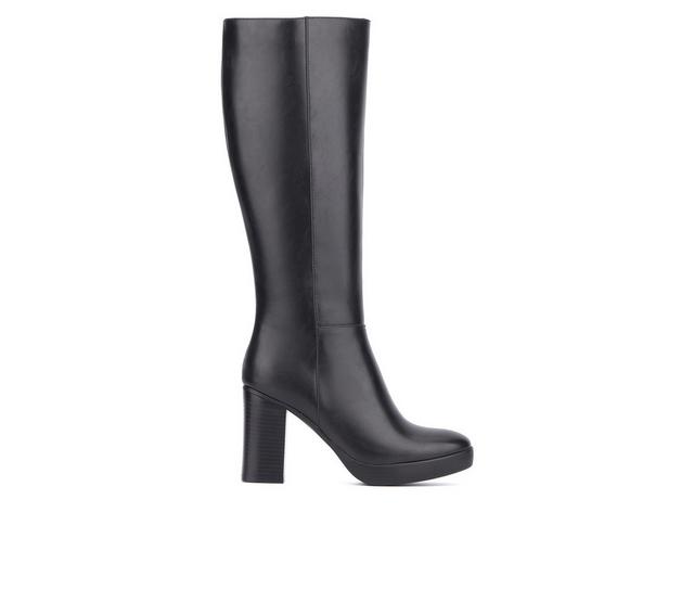 Women's New York and Company Felicity Knee High Boots in Black color