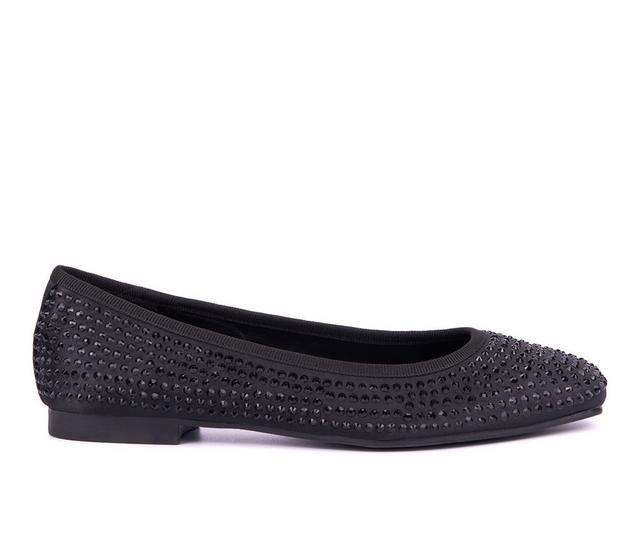 Women's New York and Company Palmira Flats in Black color