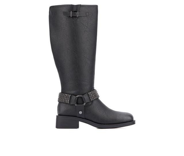 Women's New York and Company Carter Knee High Boots in Black color