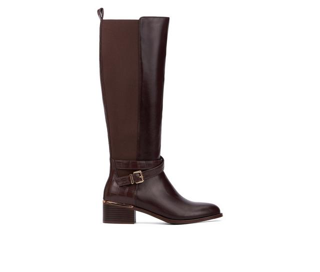 Women's Torgeis Danelle Knee High Boots in Coffee color