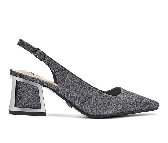 Women's Ninety Union Boca Slingback Pumps in Pewter color