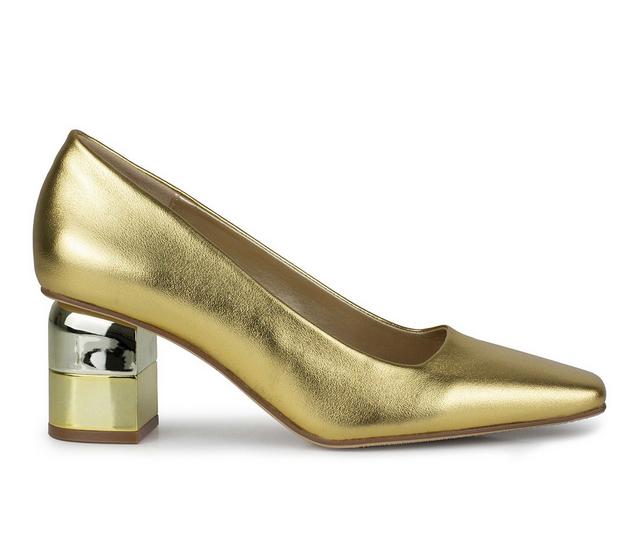 Women's Ninety Union Melody Pumps in Gold color