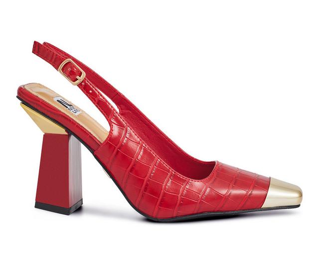 Women's Ninety Union Jane Slingback Pumps in Red color