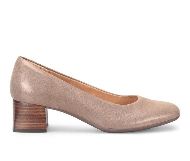 Women's Comfortiva Peach Pumps in Coffee color