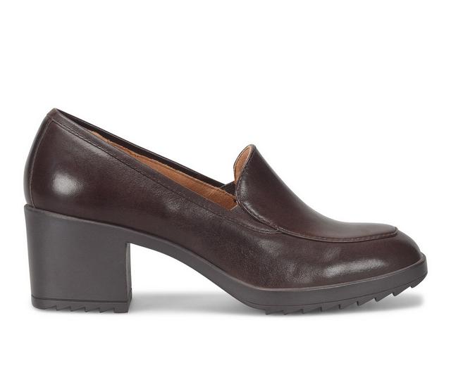 Women's Comfortiva Hailey Slip Reistant Dress Loafers in Chocolate color