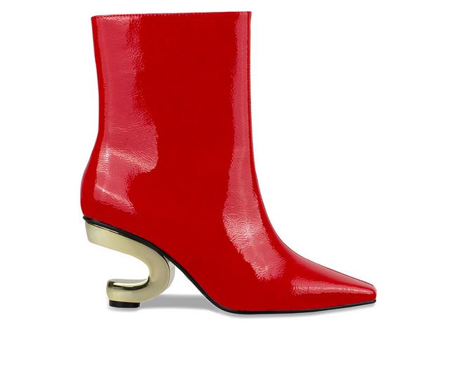 Women's Ninety Union Getaway Booties in Red color