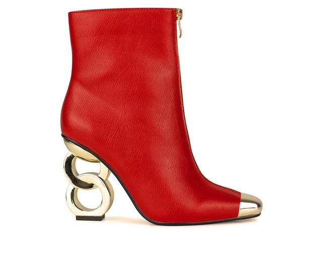 Women's Ninety Union Lovely Booties in Red color