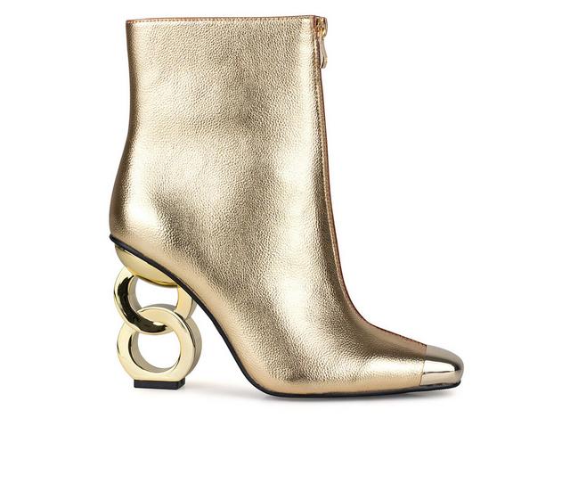 Women's Ninety Union Lovely Booties in Gold color