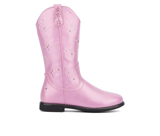 Girls' Olivia Miller Girl Little & Big Kid Cowboy Boots in Pink color