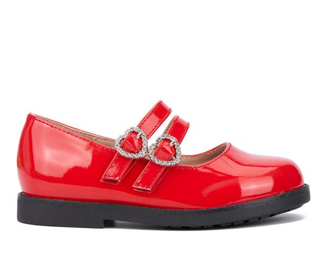 Girls' Olivia Miller Girl Toddler & Little Kid Lovely Nite Dress Shoes in Red color