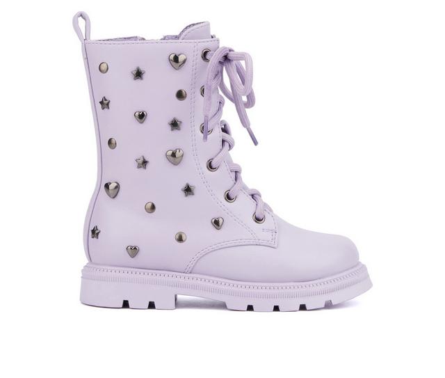 Girls' Olivia Miller Girl Toddler & Little Kid Astro Girl Boots in Purple color