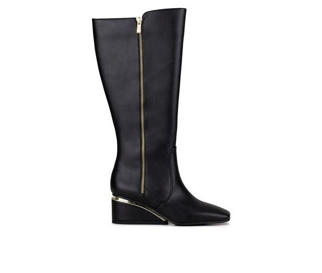 Women's Ninety Union Morgan Knee High Wedge Boots in Black color