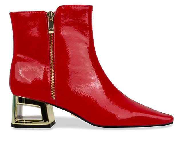 Women's Ninety Union Sage Booties in Red color