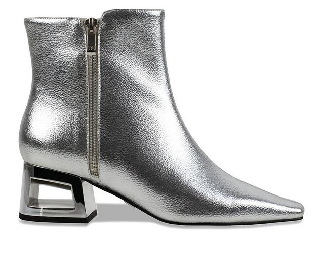 Women's Ninety Union Sage Booties in Silver color