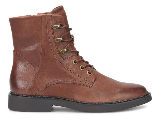 Women's Comfortiva Elsberry Combat Boots in Cafe color