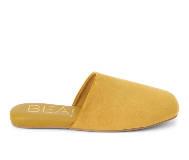 Women's Beach by Matisse Women's Pallenburg Slippers in Gold Velvet color