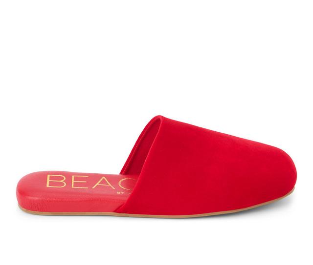 Women's Beach by Matisse Women's Pallenburg Slippers in Red Velvet color