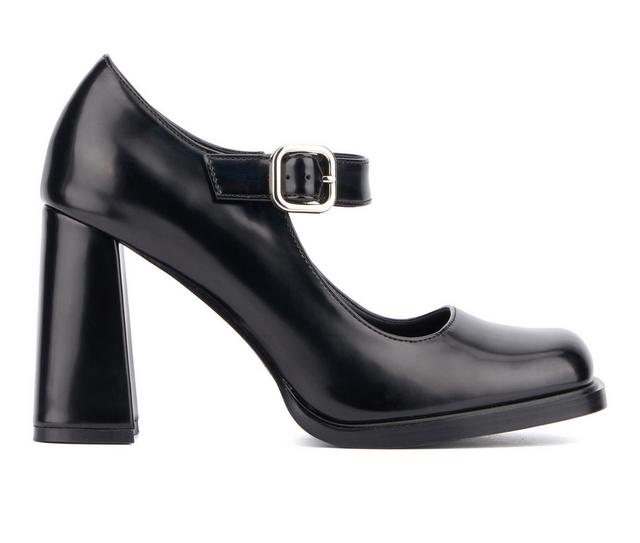 Women's Olivia Miller Mercury Mary Jane Pumps in Black color