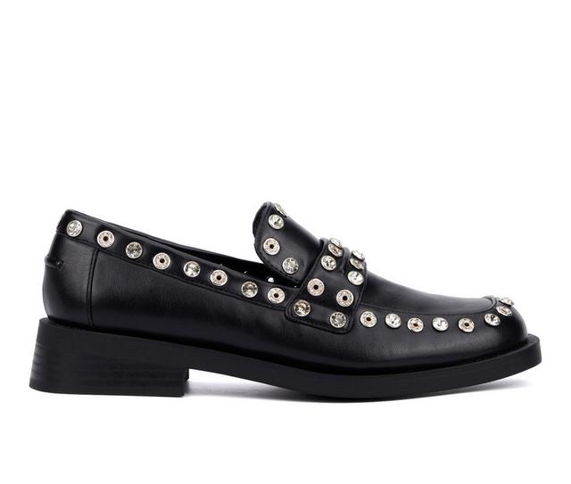 Women's Olivia Miller Libra Loafers in Black color