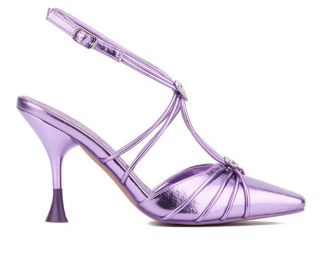 Women's Olivia Miller Celestial Pumps in Purple color