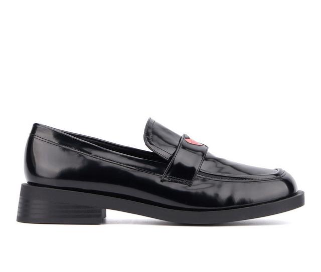 Women's Olivia Miller Luminaries Loafers in Black color