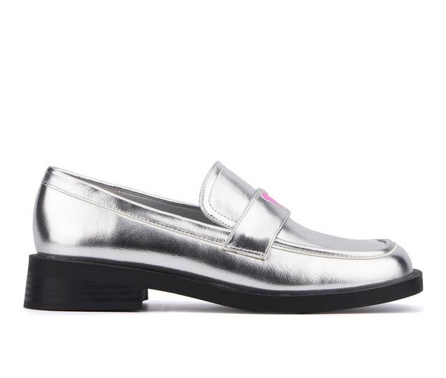 Women's Olivia Miller Luminaries Loafers in Silver color