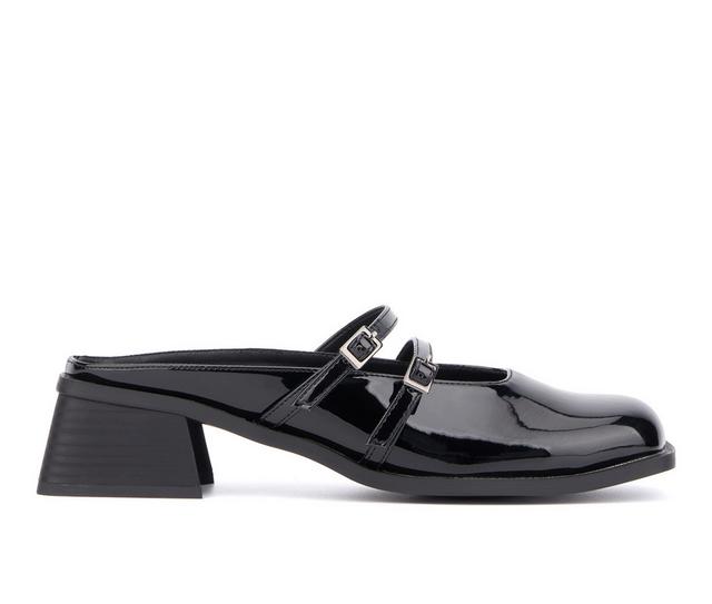 Women's Olivia Miller Aquarius Mules in Black color