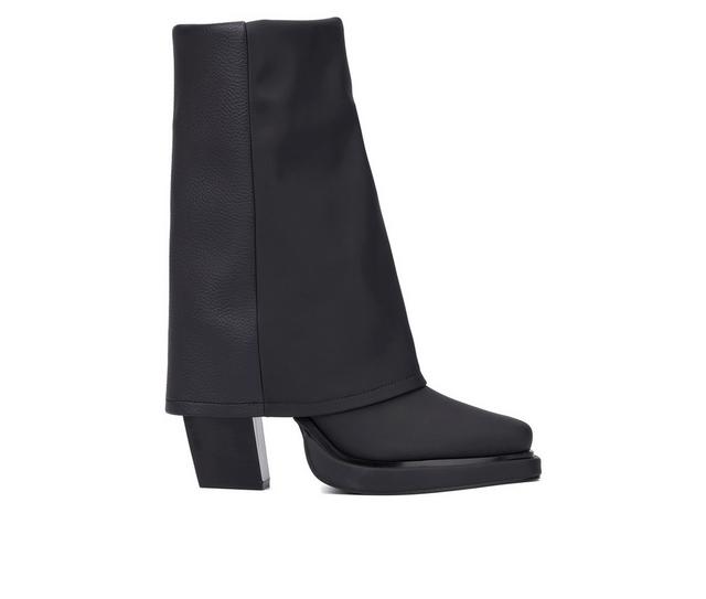 Women's Olivia Miller Virgo Knee High Boots in Black color