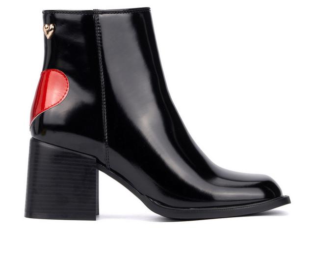 Women's Olivia Miller Surreal Booties in Black color