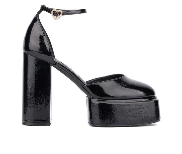 Women's Olivia Miller Jupiter Platform Pumps in Black color