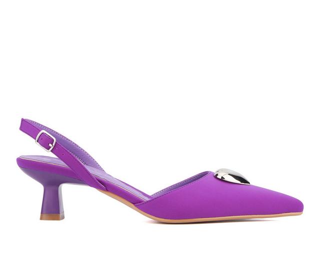 Women's Olivia Miller Mystic Pumps in Purple color