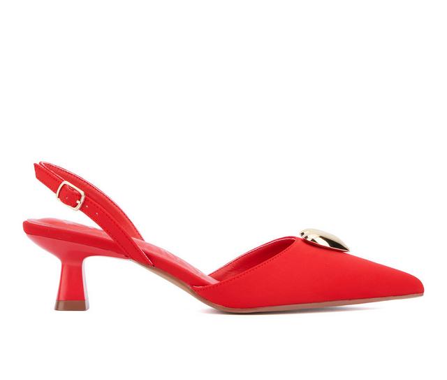 Women's Olivia Miller Mystic Pumps in Red color